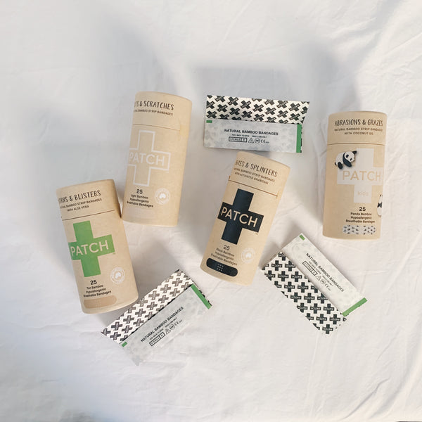 Cuts and scrapes are natural, and your bandages can be too! Patch up your wounds with our compostable bandage, no harm done to the environment. Contains 25 pack of strips. 100% compostable and biodegradable. Shipped with plastic free shipping materials. Shop now at rplanetshop.com.